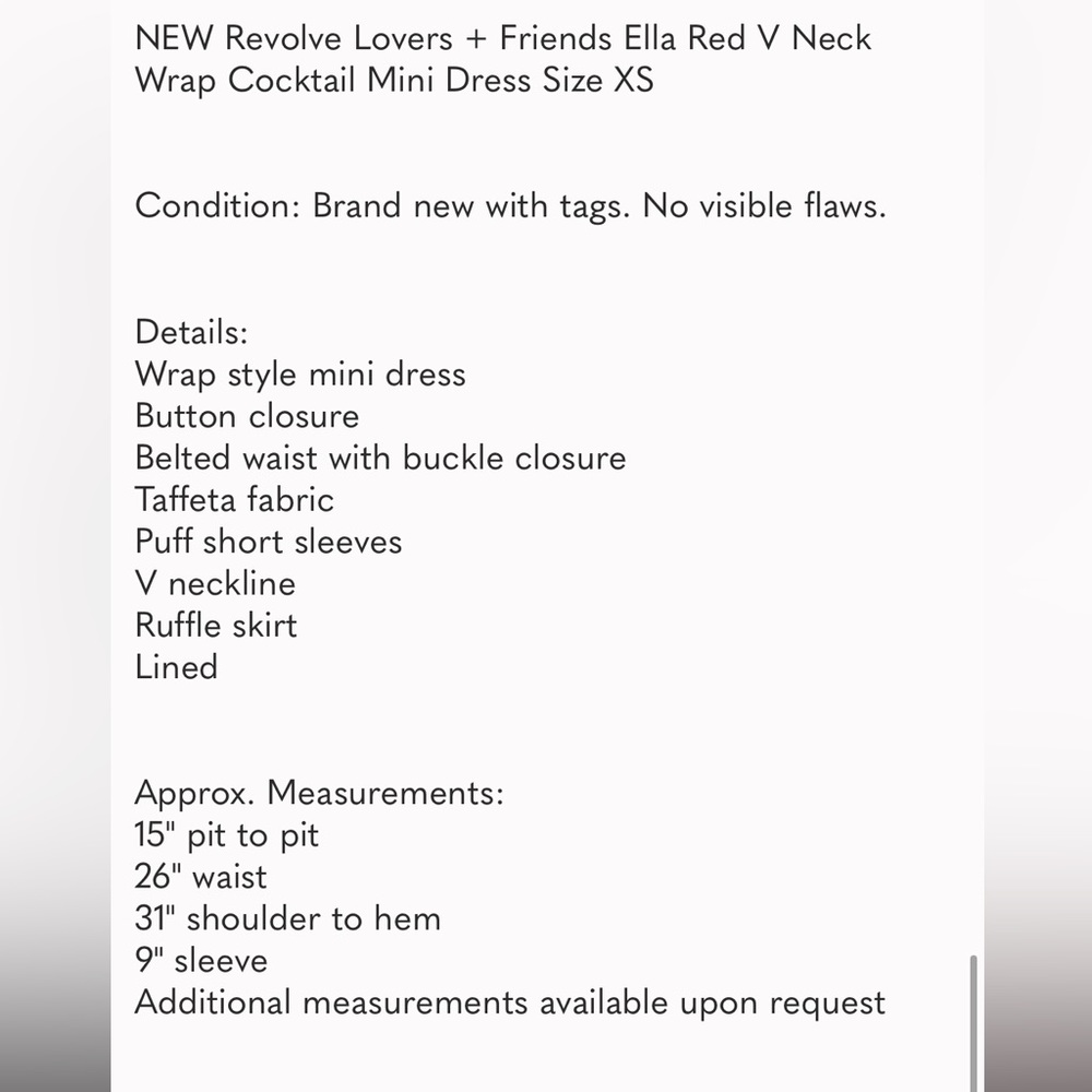 Lovers & Friends Ella Red Wrap Dress - Picture 11 of 11